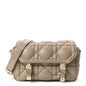 Calfskin Macrocannage Small Diorcamp Messenger Sand