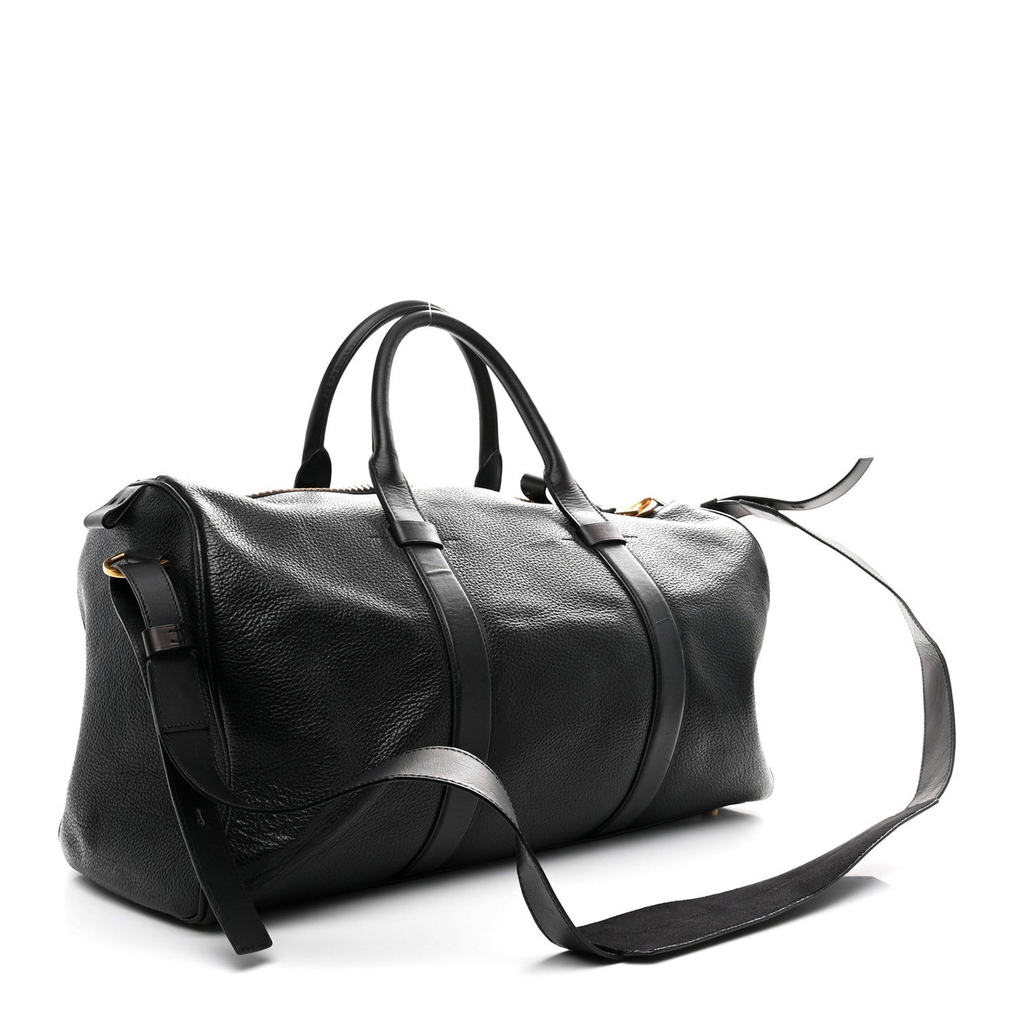 Calfskin Buckley Duffle Bag Black