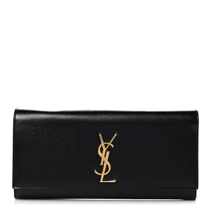 Grain De Poudre Monogram Cassandre Clutch Black