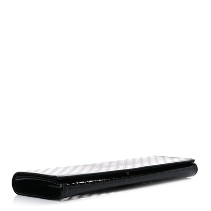 Patent Microguccissima Small Broadway Clutch Black