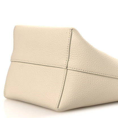 Grained Calfskin Small N/S Park Tote Ivory