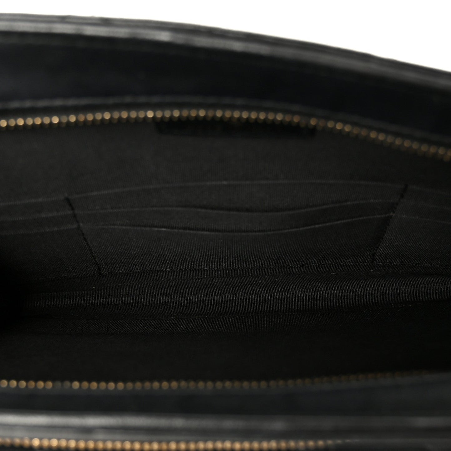 Lambskin Quilted Square Front Pocket Clutch With Chain Black