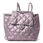 Iridescent Calfskin Quilted Ground Control Backpack Pink