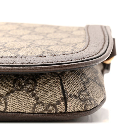GG Supreme Monogram Textured Dollar Calfskin Blondie Chain Shoulder Flap Bag Beige Ebony New Acero