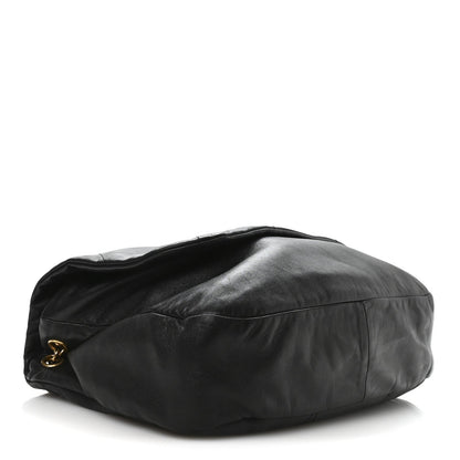 Lambskin Matelasse Monogram Large Jamie 4.3 Black