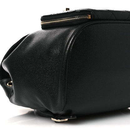Caviar Quilted Business Affinity Backpack Black