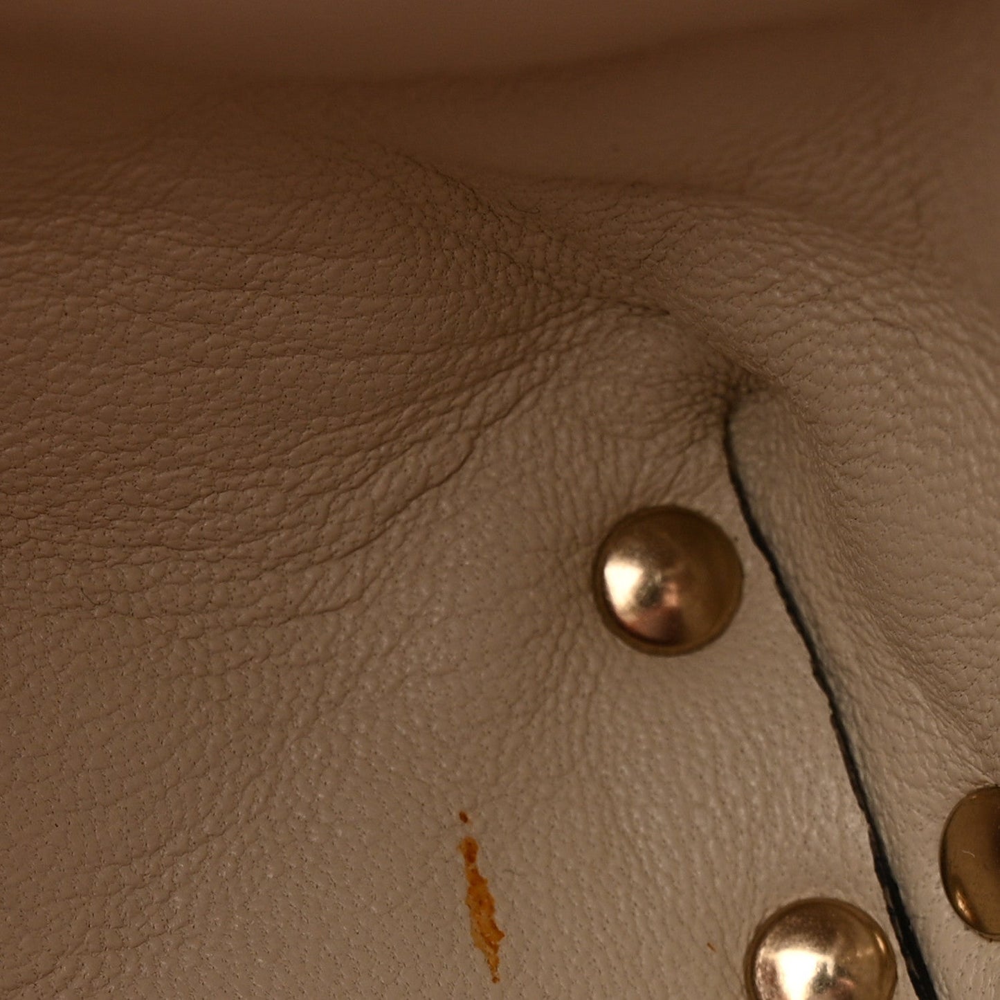 Lambskin Rockstud Spike Belt Bag 85 Ivory