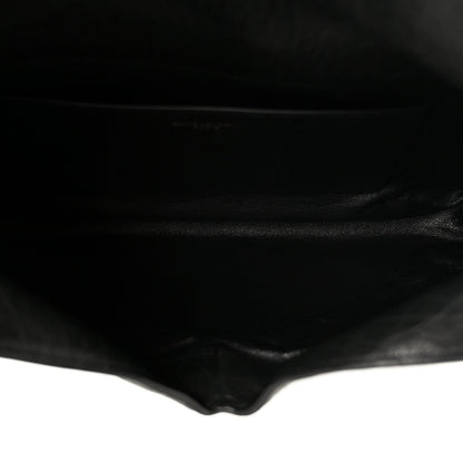 Grained Lambskin Cassandre Envelope Pouch Black