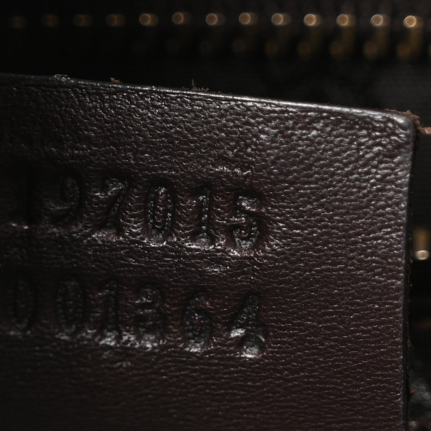 Crystal Monogram Large Hysteria Clutch Brown
