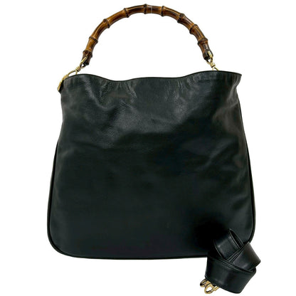 Gucci Bamboo Leather 2way Shoulder Bag