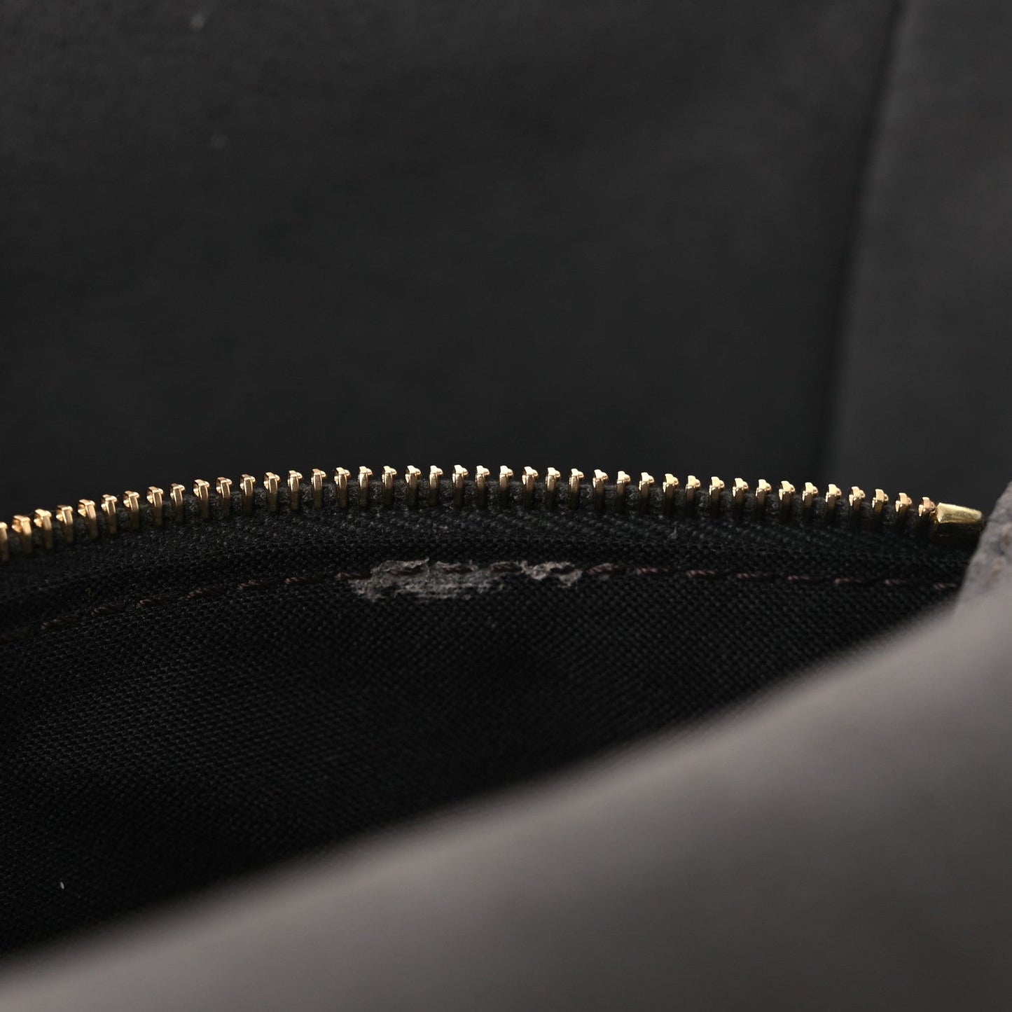 Chenille FF Embroidered Baguette Antracite Asfalto