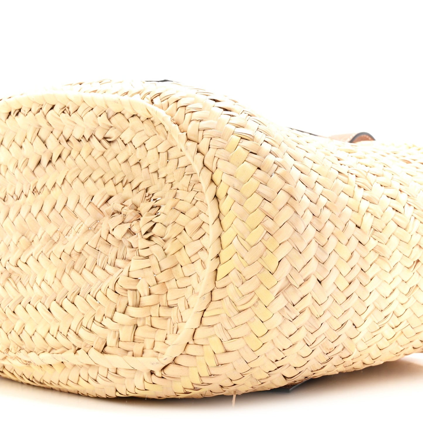 Raffia Basket Tote Bag Natural Tan