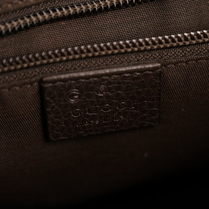 Monogram Flap Messenger Bag Beige Dark Brown