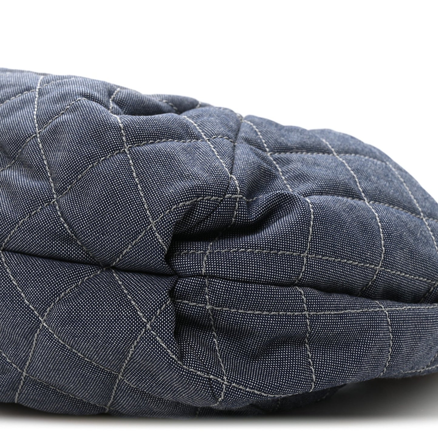 Denim Quilted Large Stretch Spirit Cabas Blue