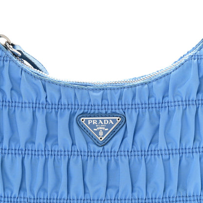 Tessuto Nylon Gaufre Shoulder Bag Pervinca