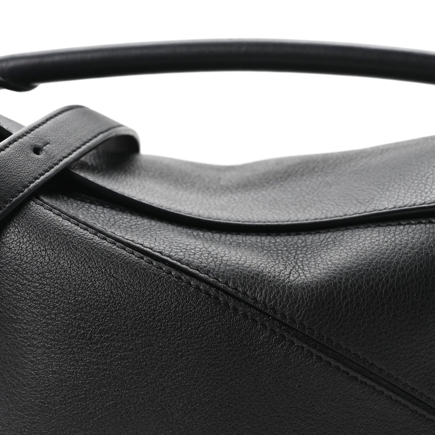 Calfskin Small Puzzle Bag Black