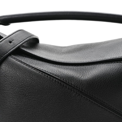 Calfskin Small Puzzle Bag Black