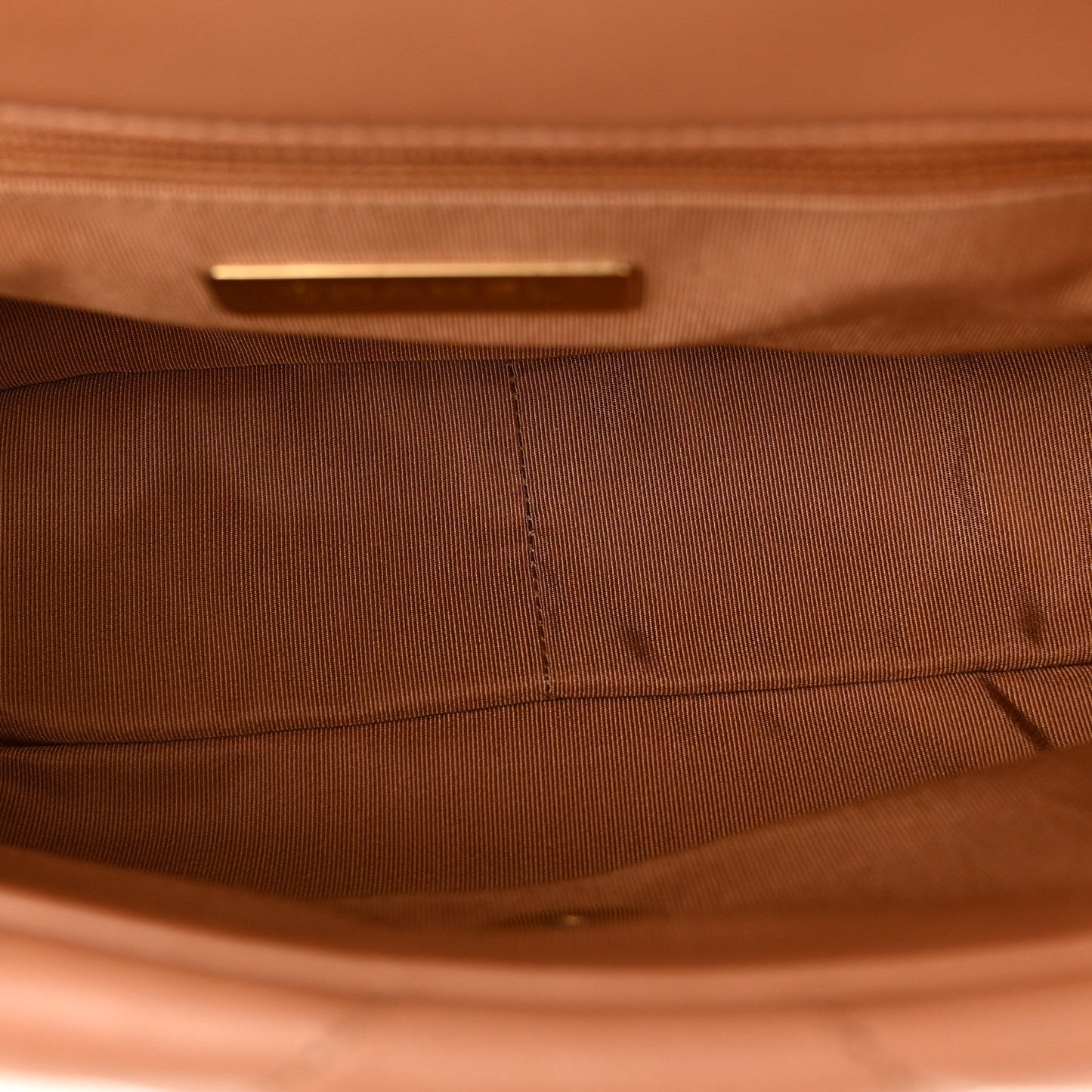 Lambskin Quilted Medium Chanel 19 Flap Brown