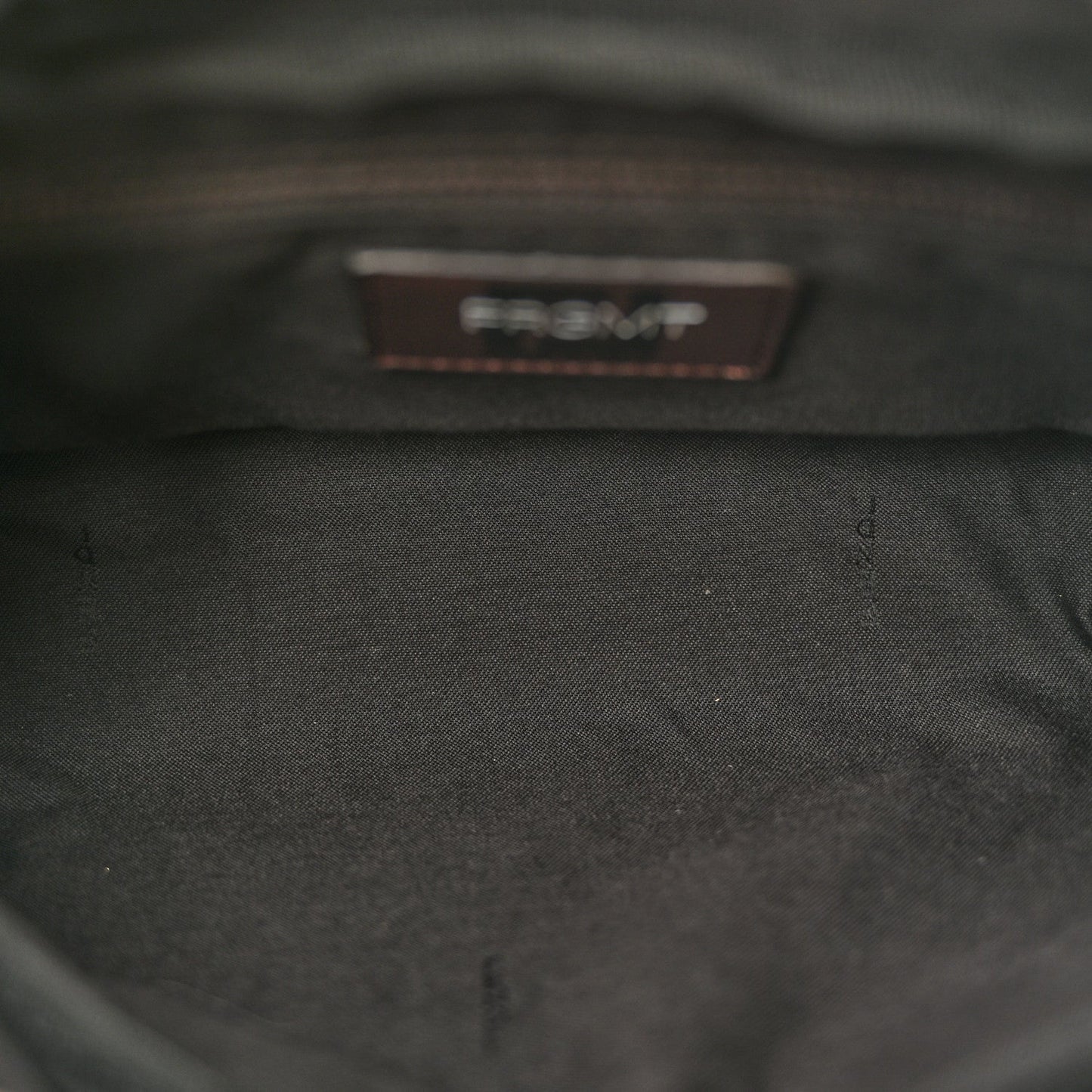 X FRGMT Fabric FF 1974 Embossed Belt Bag Tobacco Moro Black White