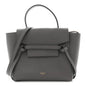 Grained Calfskin Nano Belt Bag Grey