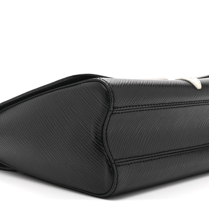 Epi Monogram Twist Shoulder Bag MM Black