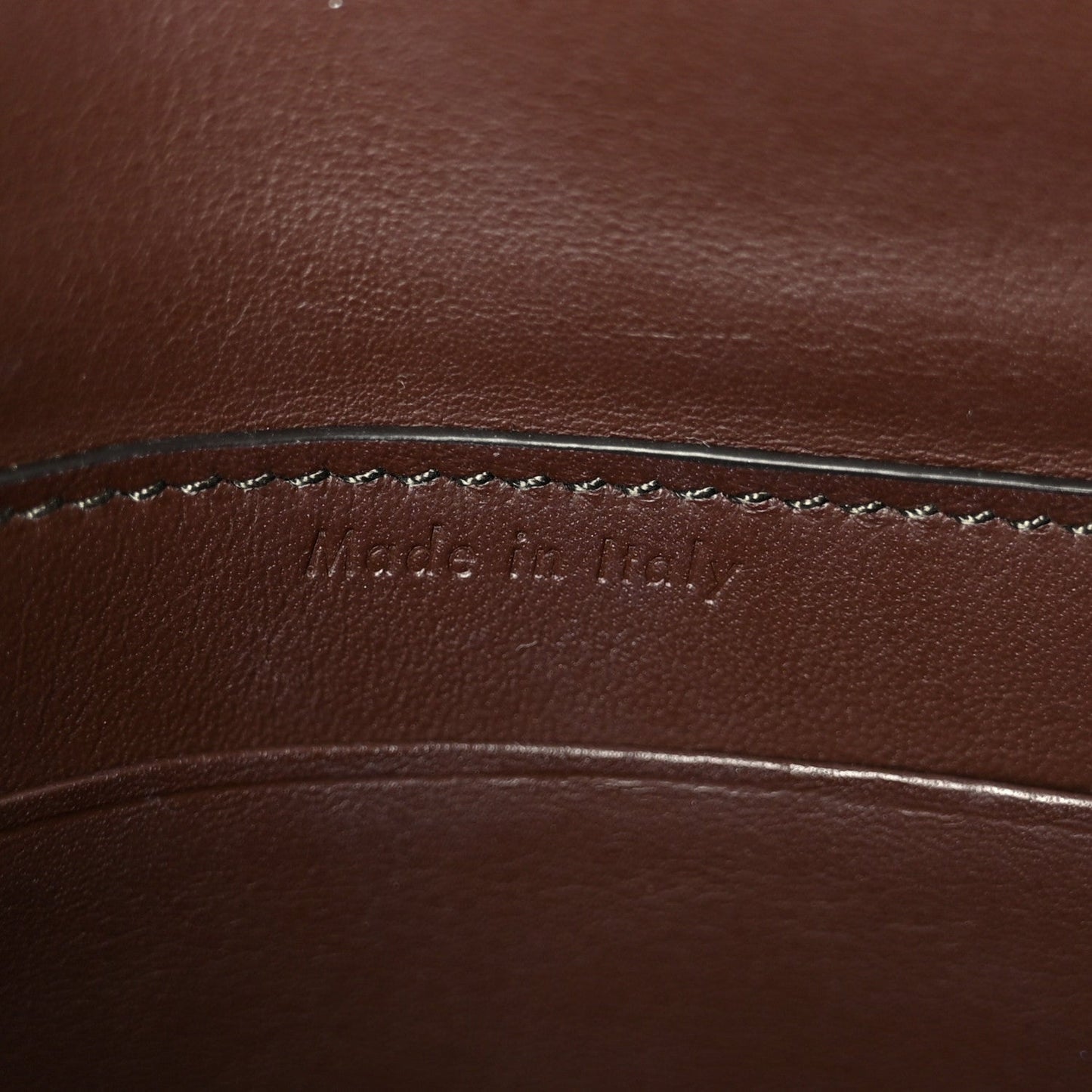 Crocodile Embossed Calfskin Mini Symmetrical Bag Brown