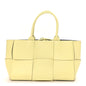 Nappa Maxi Intrecciato Small Arco Tote Lemon