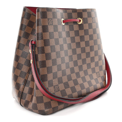 Damier Ebene Neonoe MM Cherry Berry