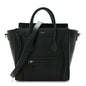 Drummed Calfskin Nano Luggage Black
