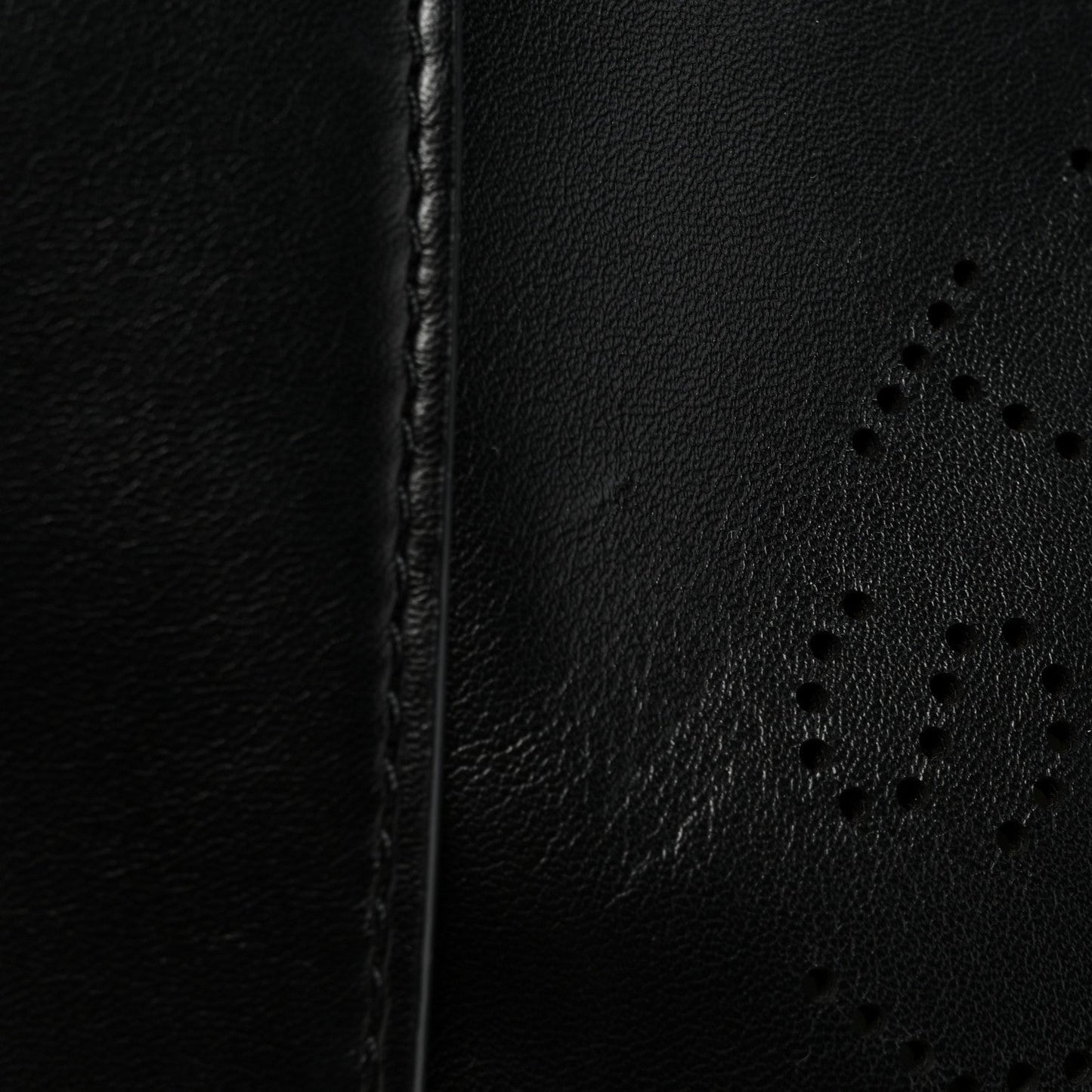 Eco Alter Nappa Perforated Logo Mini Crossbody Black