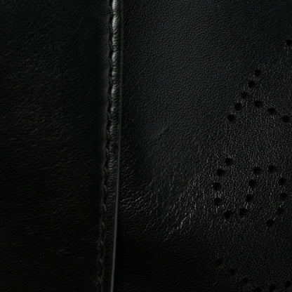 Eco Alter Nappa Perforated Logo Mini Crossbody Black