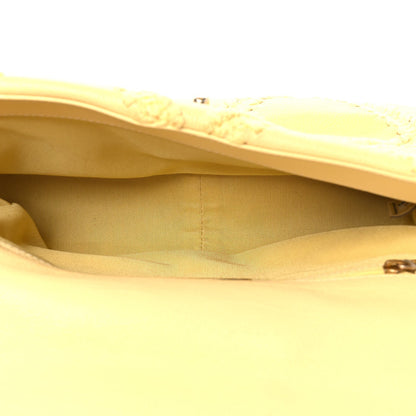 Calfskin Crochet Medium Chanel 19 Flap Yellow