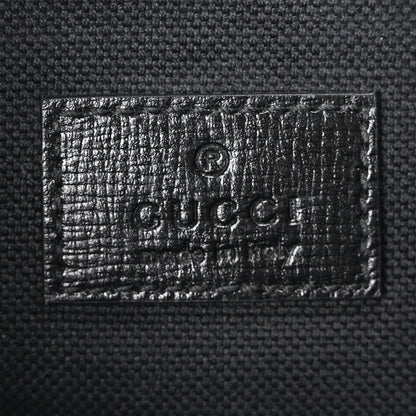 GG Supreme Monogram Textured Calfskin Retro Interlocking G Belt Bag Black