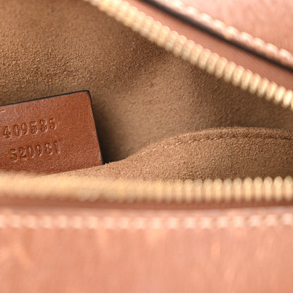GG Supreme Monogram Cuoio Toscano Mini Chain Shoulder Bag Beige Ebony Cuir