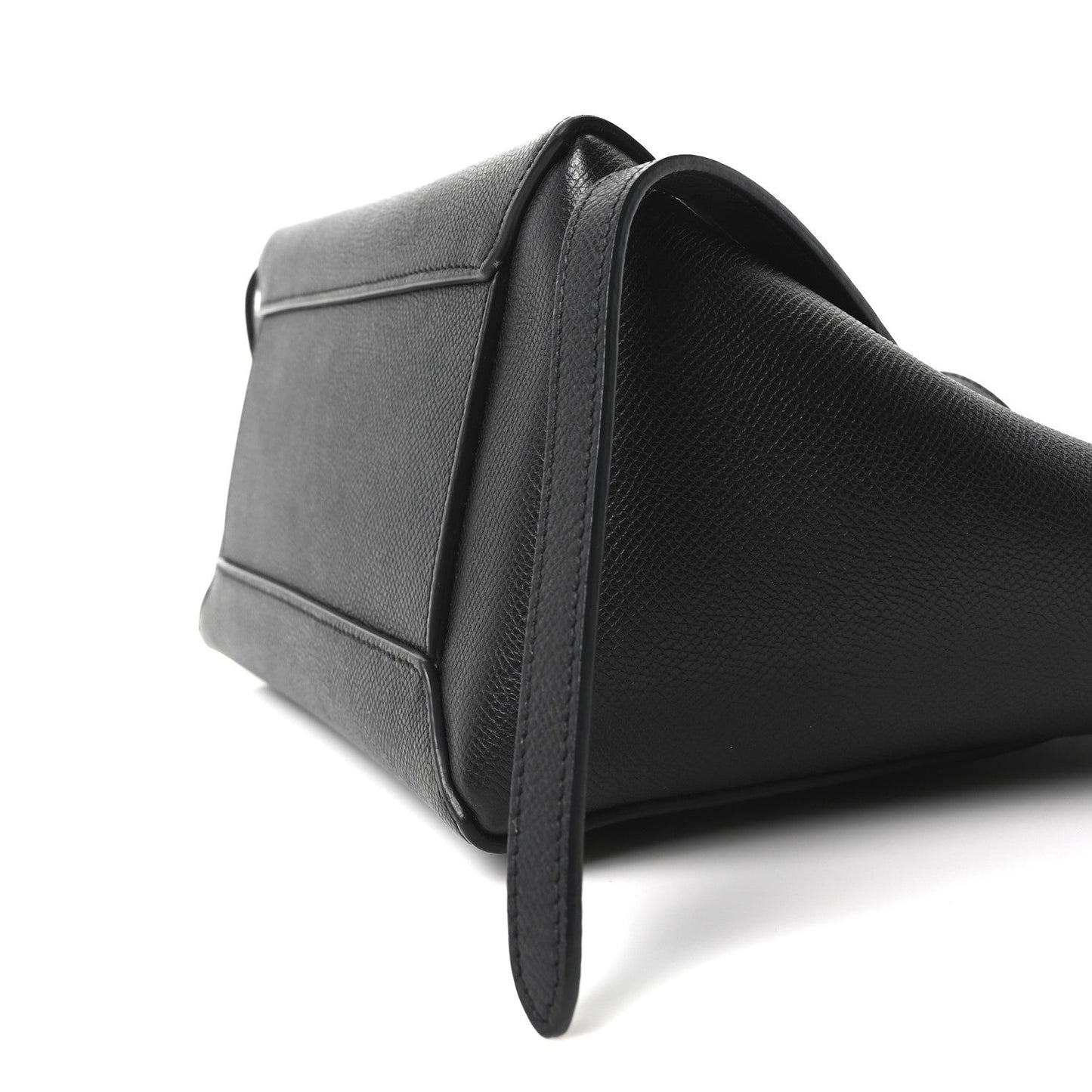 Grained Calfskin Micro Belt Bag Black