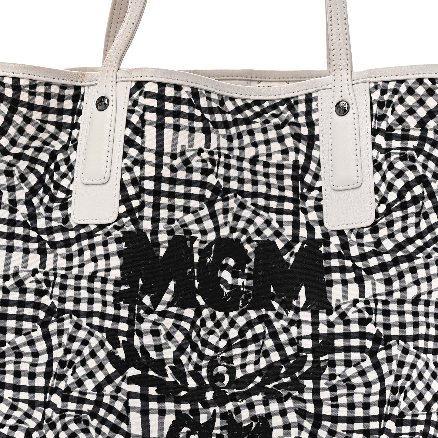Visetos Medium Liz Reversible Shopper Tote White
