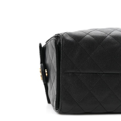 Caviar Quilted Small Chanel 25 Handbag Black