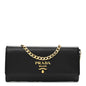 Vitello Move Metal Oro Chain Wallet Black