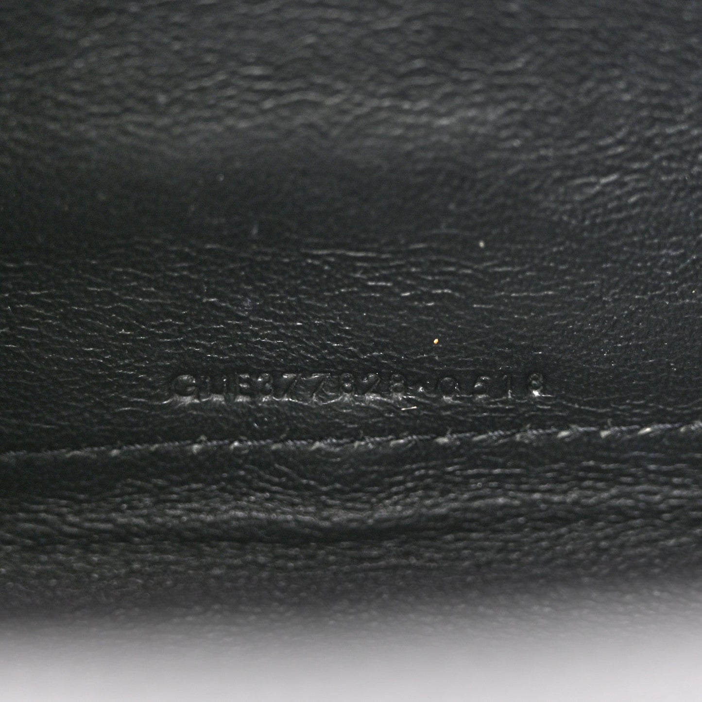 Grain De Poudre Matelasse Chevron Monogram Chain Wallet Black