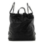 Shiny Calfskin Quilted Chanel 22 Backpack So Black