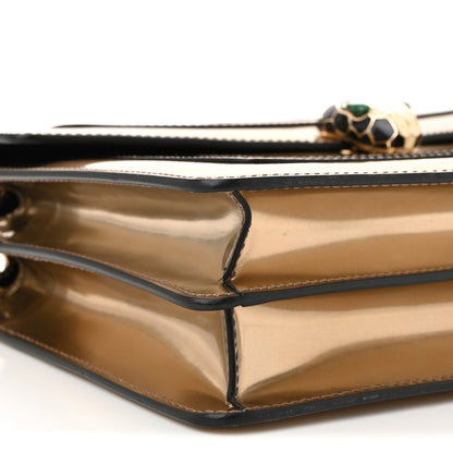 Metallic Calfskin Serpenti Forever Shoulder Bag Bronze