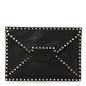 Vitello Untitled Rockstud Envelope Clutch Black