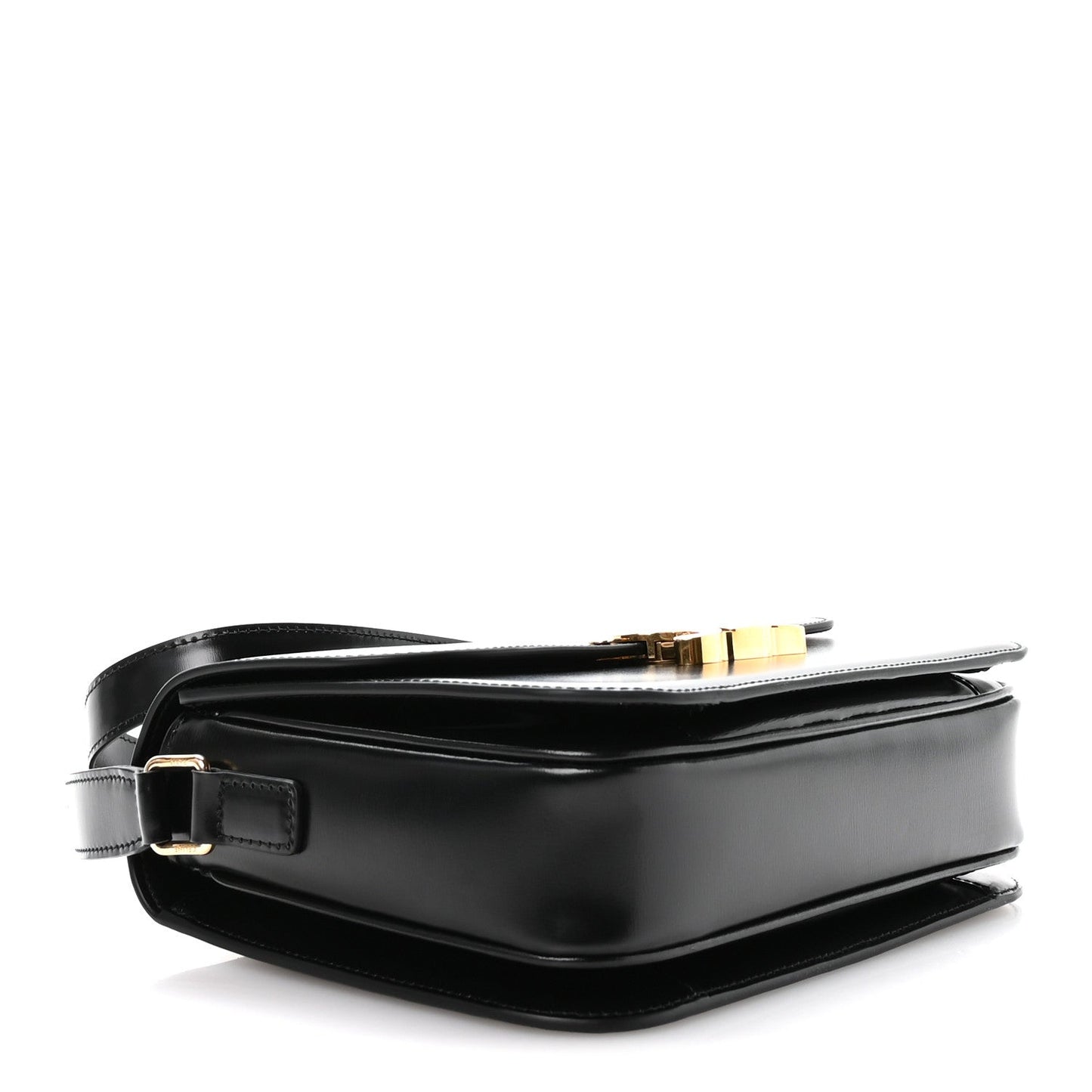 Shiny Calfskin Medium Triomphe Black