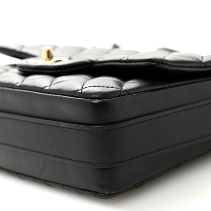 Calfskin Quilted Bolero De Chanel Flap Bag Black