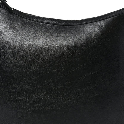 Lambskin Large JC Soft Hobo Bag Black