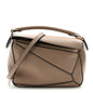 Calfskin Mini Puzzle Bag Sand