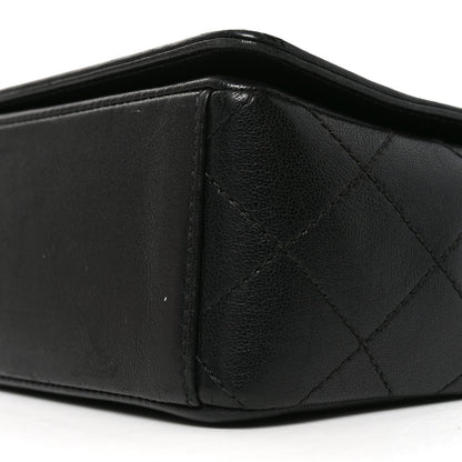 Sheepskin Quilted Vintage Mademoiselle Flap Black