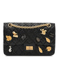Aged Calfskin Lucky Charms 2.55 Reissue 225 Flap Black