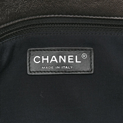 Calfskin Quilted Medium Chain Me Flap Grey