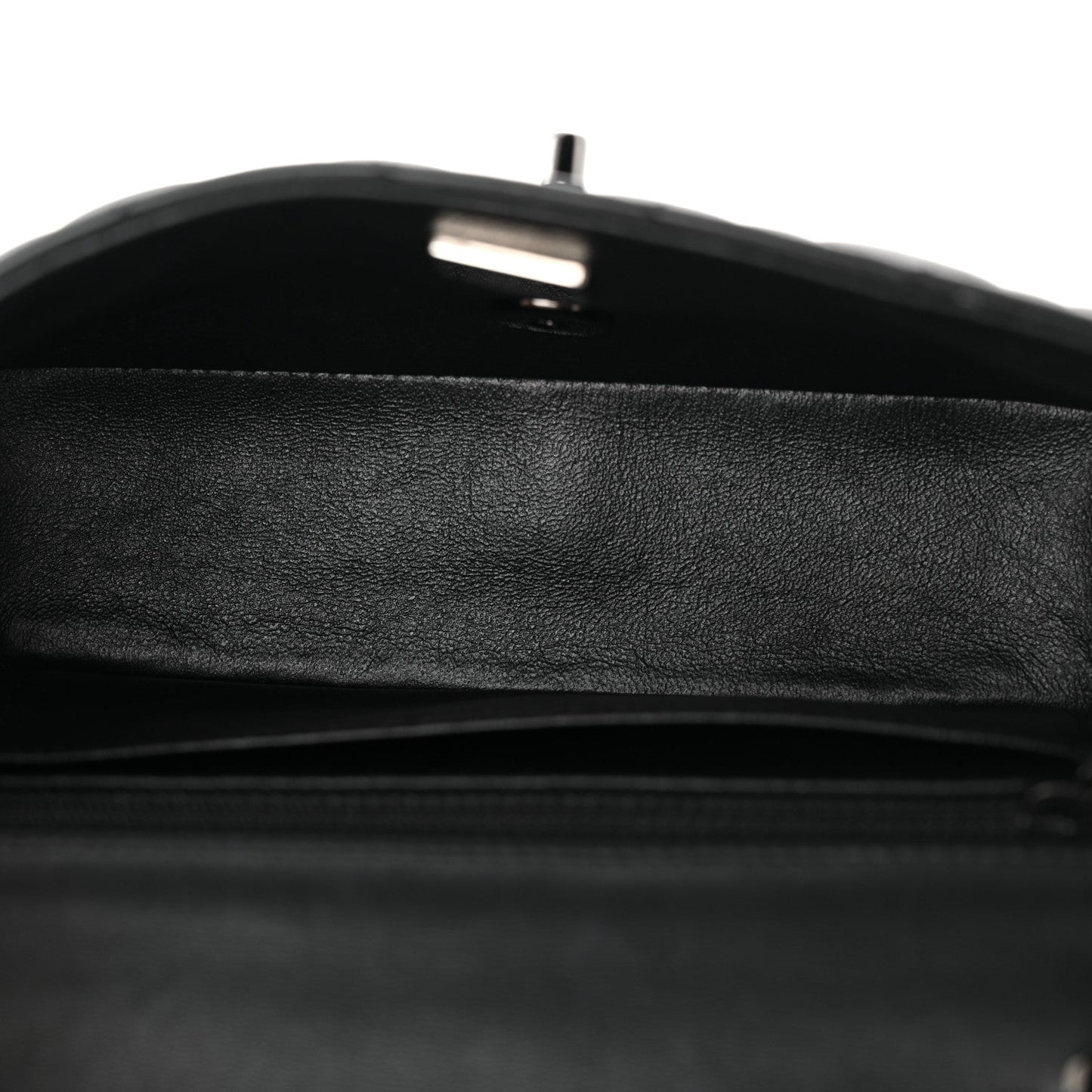 Lambskin Quilted Mini Rectangular Flap So Black